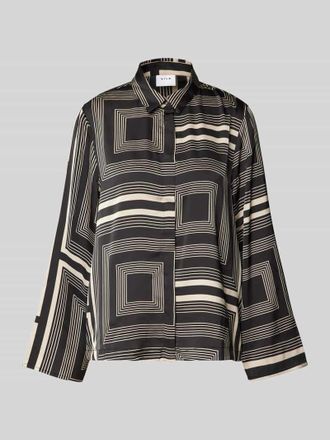 Vila Hemdbluse mit Hemdblusenkragen Modell MADJA in Black, Gr&ouml;&szlig;e 34