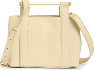 Vince Camuto Jayda Leather Top Handle Bag in Yellow at Nordstrom Rack