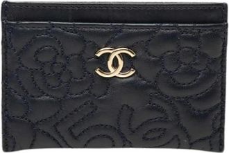 Chanel Pre-owned Card Holder - Dames - Vintage Accessoires - Blauw - ONE Size - Vintage