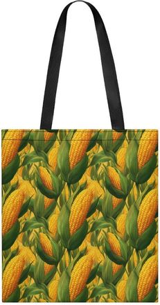 Generic Corn Print Tote Bag for Women Men Shoulder Bags Purses Pouch Handbags
