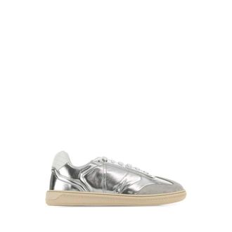 Versace Greca Court Metallic Trainers - male - Versace - Sneakers - Gray - 6 UK - Shoes