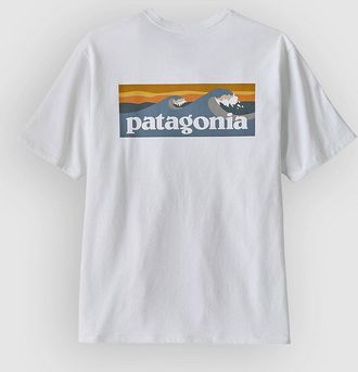 Patagonia Boardshort Logo Pocket Responsibili Camiseta blanco