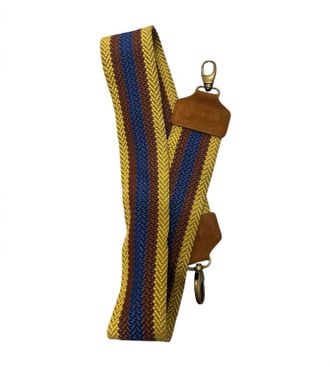 Penelope Chilvers Womens Woven Bag Strap In Yellow