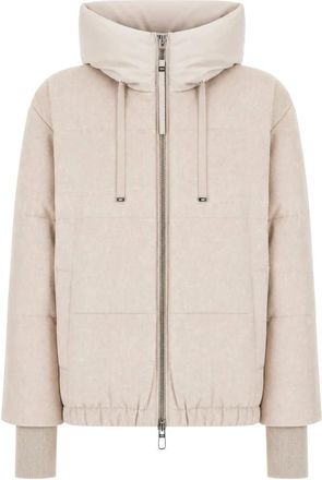 Duno Balloon Prato Mestre Down Jacket - Dames - Winterjassen - Beige - XS - Polyester - Jassen