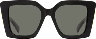 Gucci GG2039S Tapered Square Cat-Eye Sunglasses - Black