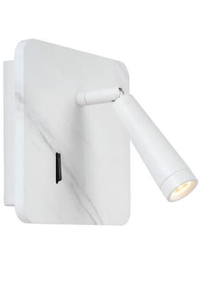 Lampe De Table Knülle Lucide - Design Blanc Moderne Avec Interrupteur Intégré - Ø15cm