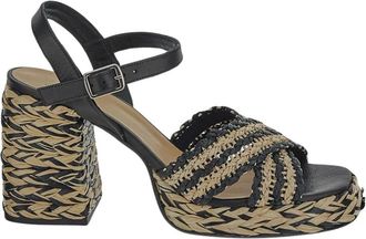 Castaner Espadrille Schoen - Dames - Sandalen met hakken - Zwart - 40 EU - Schoenen
