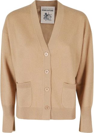 Semicouture Truien & Vesten, Dames, Beige, M, Esther Cardigan
