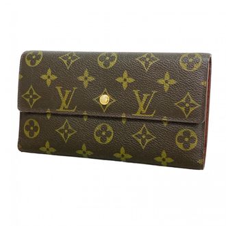 Louis Vuitton Brown Long Wallet (Tri-Fold) (Pre-Owned)