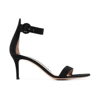 Gianvito Rossi Portofino 70 Sandals - female - Gianvito Rossi - High Heel Sandals - Black - 5 1/2 UK - Shoes