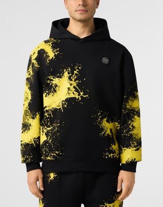 Plein Sport Hoodie Plein Sport Splash Men in Black at Nordstrom, Size Xxx-Large