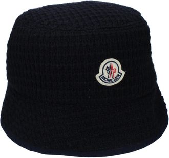 Moncler Blue Wool Bucket Mens Hat