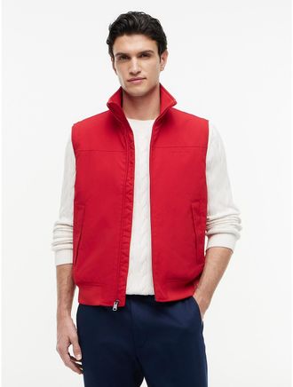 Tommy Hilfiger Mens Water-Repellent Regatta Vest - Red - XXL