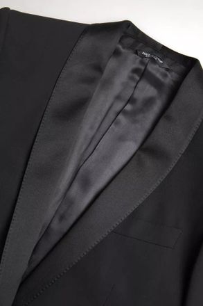 Dolce & Gabbana Mens Black Wool Single Breasted Martini Blazerclothing Clothing