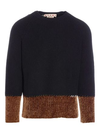 Marni ribbed wool sweater - men - Virgin Wool - 48 - Black