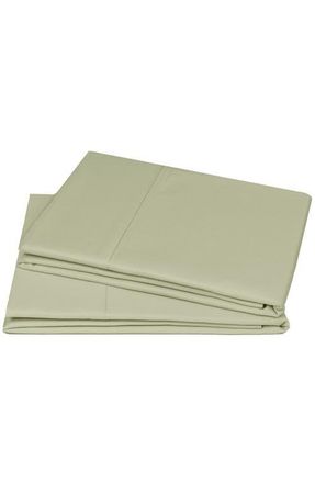 California Design Den Set of 2 Pillowcases - Grand Indulgence 1000 Thread Count 100% Cotton Sateen in Sage Green at Nordstrom, Size Standard