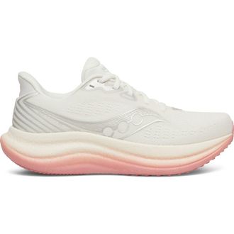 Saucony Triumph 23 Running Shoe in Ivory/Mauve at Nordstrom, Size 11.5