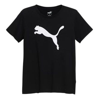 Puma (WMNS) PUMA Essentials Big Cat Logo Tee Black 678900-01