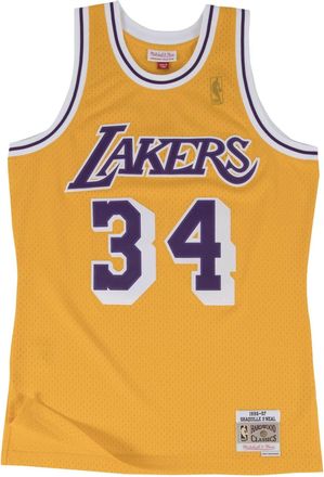 Mitchell & Ness x NBA Los Angeles Lakers 1996-97 Home Swingman Jersey Shaquille ONeal 34 SMJYGS18177-LALLTGD96SON