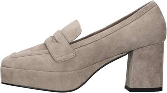 Bibi Lou Schoenen, Dames, Beige, 40 EU, Leer, Zagreb Loafers