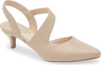 Life Stride Magnetic Kitten Heel Slingback Pump in Tender Taupe at Nordstrom Rack, Size 7.5
