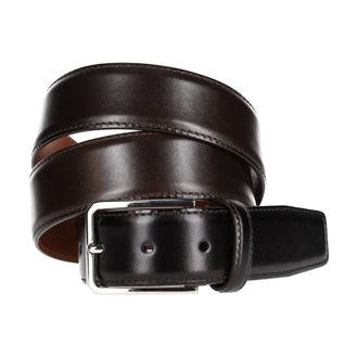 Santoni Belts, male, Brown, Size: 100 CM Cintura in pelle di vitello spazzolato