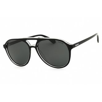 Polaroid Polarized Grey Pilot Unisex Sunglasses PLD 4162/S 07C5/M9 56