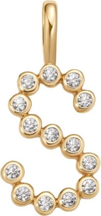 Made by Mary CZ Poppy Charm in Gold Vermeil Initial S at Nordstrom
