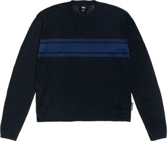 St&uuml;ssy Lightweight Striped Sweater Black 117316-BLAC