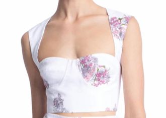 Karina Grimaldi Womens Ada Print Top In Multi Floral