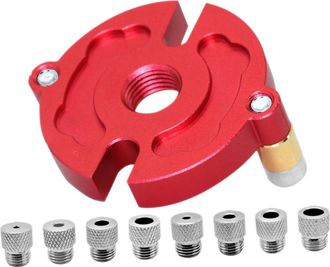 OEM 1 Juego De Plantillas De Perforaci&oacute;n Con Punz&oacute;n, Plantilla De Perforaci&oacute;n Para Sujetar La Plantilla De Perforaci&oacute;n, Aleaci&oacute;n De Aluminio Roja