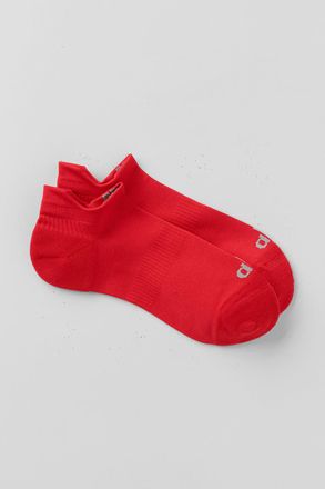 Alo | Performance Tab Socks in Bright Red, Size: Large