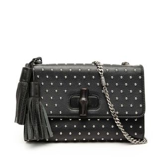 Gucci Pre-owned Gucci Medium Studded Leather Miss Bamboo Crossbody Ladies YE4KADJAEGLOZUD2