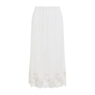 Alberta Ferretti Midi Skirts - Skirts - Mujer - Blanco - S