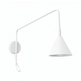 Sollux Lighting Aplique blanco acero alt. 30 cm