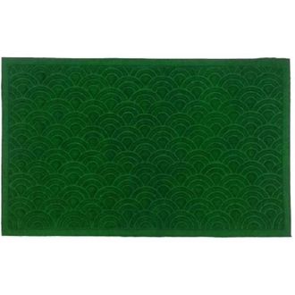 Imports Decor Imports Decor Synthetic Rectangular Shell Door Mat, 18 x 30, Green