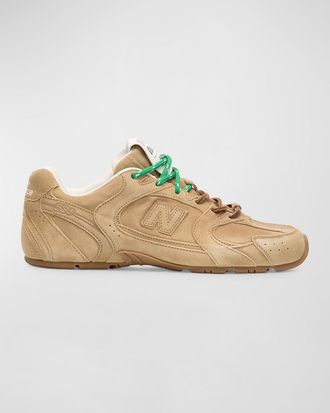 Miu Miu x New Balance Tonal Suede Double Lace Sneakers