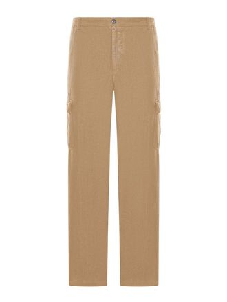 120% Lino Linen Cargo Trousers