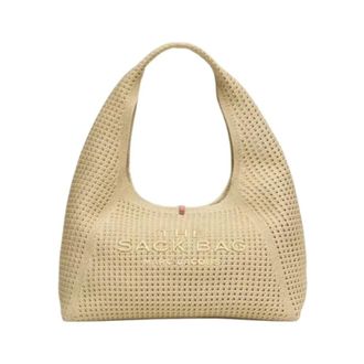 Marc Jacobs The Crochet Sack Bag - Dames - Handtassen - Beige - ONE Size - Tassen