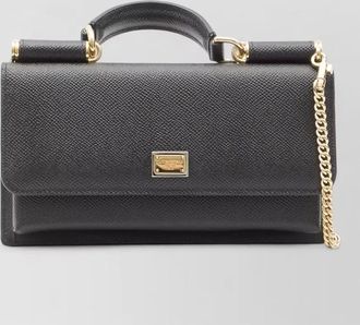 Dolce & Gabbana mini leather tote bag chain strap