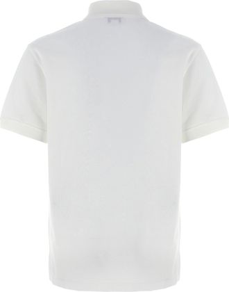 Alexander McQueen Logo-Embroidered Piqu&eacute; Cotton Polo Shirt - White