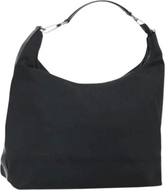 Gucci Pre-owned Shoulder Bags, female, Black, Size: ONE SIZE Pre-owned Nylon Shoulder Bag