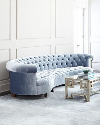 Haute House Home Rebecca Mirrored Tufted Sofa - 86