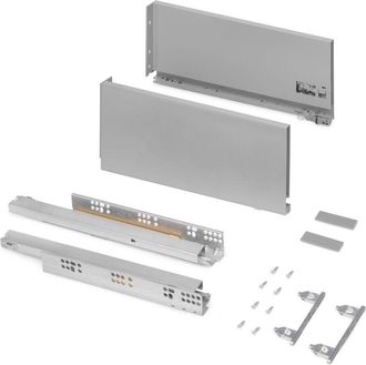 Emuca Caj&oacute;n Exterior Vertex 40kg De Altura 178mm, Profundidad 400mm, Acero, Pintado Gris - Emuca