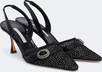 Manolo Blahnik Salones destalonados Zutosli adornados