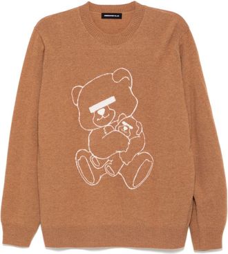 Undercover crew-neck jumper - Brown