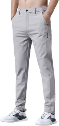 Generic 2025 Trousers Mens Casual Pants Comfortable Lightweight Breathable Loose Fit Trousers for Daily Wear Sports and Outdoor Activities (Light Gray, 30)