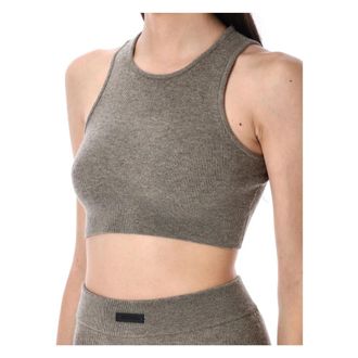 Fear of God Dames, Tops, Grijs, Maat: M Nylon