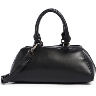 BCBGeneration Faux Leather Top Handle Satchel in Black at Nordstrom Rack