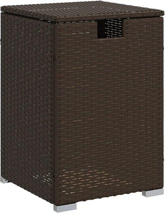 vidaXL Mesa Cubierta Para Bombona De Propano Rat&aacute;n Marr&oacute;n 40x40x60 Cm Vidaxl